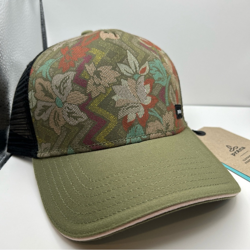 PrAna Floral Lower Pines Trucker Hat New With Tags OS Unisex
